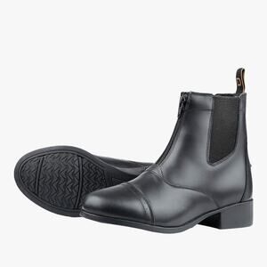 Dublin Foundation Riding Boots Dark Brown Leather Chelsea Boots Zipper Front